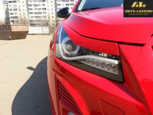 Реснички на фары для Chevrolet Cruze вар.2